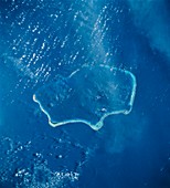 Bikini atoll,astronaut photograph