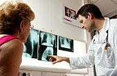 Lung X-ray examination