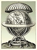 Tycho Brahe's celestial sphere,1584