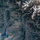2005 Kashmir earthquake,satellite image
