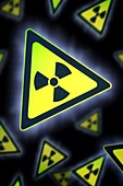 Radiation warning signs,artwork