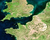 English Channel,satellite image