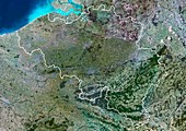 Belgium,satellite image
