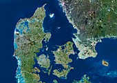 Denmark,satellite image