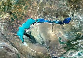 Lake Balkhash,satellite image