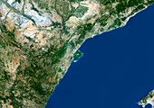 Ebro River Delta,satellite image