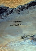 Desert agriculture,2000,satellite image