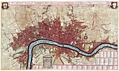 18th Century map of London