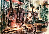 Oberhausen steelworks,artwork