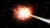 Gamma ray burst,artwork