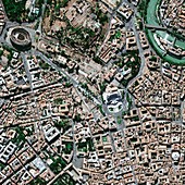 Central Rome,satellite image