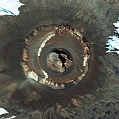 Mount Kilimanjaro peak,satellite image