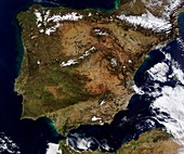 Iberian Peninsula,satellite image
