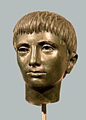 Etruscan bronze head