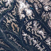 Burgess Shale site,satellite image