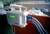 Coma patient's respirator