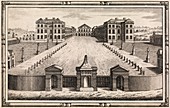 18th C engraving of Foundling Hospital