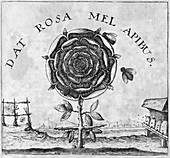 Rosicrucian mystical symbol