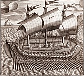 Egyptian galleon,17th century