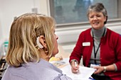 Binaural cochlear implant recipient