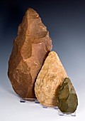 First tools,three North African handaxes