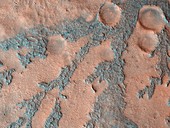 Martian crater floor,satellite image