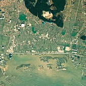 Rikuzentakata,Japan,satellite image