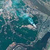 Natori,Japan,satellite image