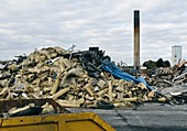 Waste from demolition of chemical factory