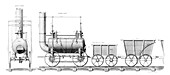Stephenson's locomotive,artwork