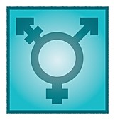 Transgender symbol,artwork