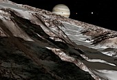 Jupiter from Ganymede,artwork