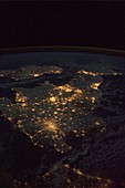 UK at night from space