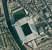 Millennium Stadium,Cardiff,aerial view