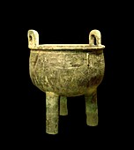 Chinese tripod bronze vessel