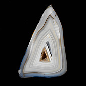 Triangular agate stone