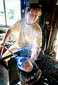 Glass blowing,France