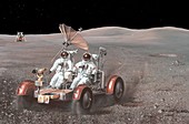Apollo lunar rover,artwork
