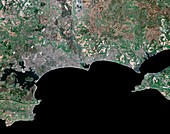 Bournemouth,satellite image