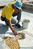 Byzantine mosaic excavations,Turkey