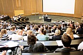 Students in a lecture hall