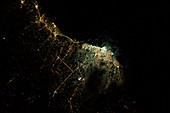 Tripoli at night from space,ISS image