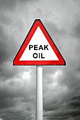 Peak oil,conceptual image