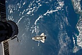 Endeavour approaching the ISS,2008