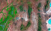 Great basin,Nevada,USA,satellite image