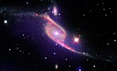 NGC 6872 colliding galaxies,composite