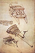Leonardo's machine guns