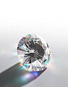 Cut Diamond with Colour Refractions