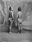 Tattooed Japanese men,19th century