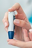 Blood sugar level testing in diabetes